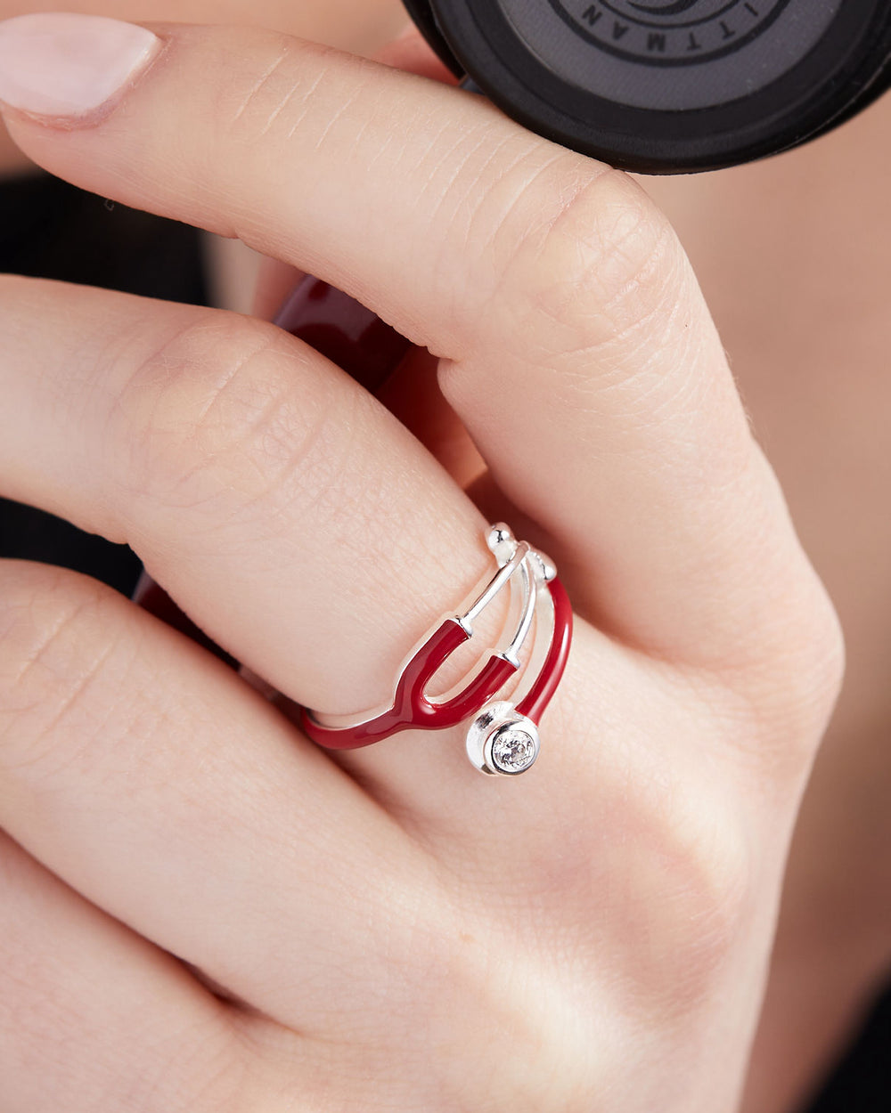Stethoscope Enamel Ring